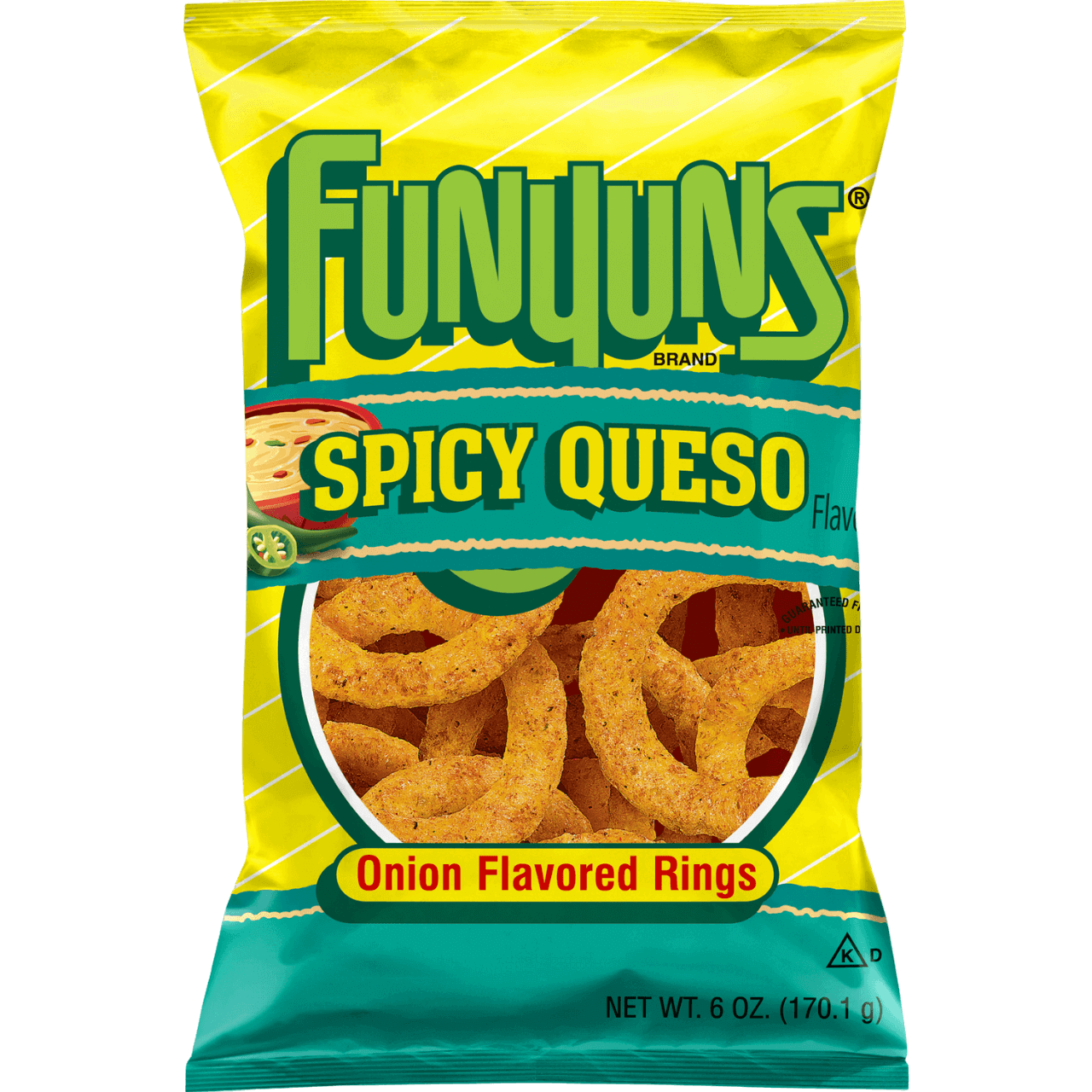 FUNYUNS® Spicy Queso Flavored, Onion Flavored Rings | FritoLay